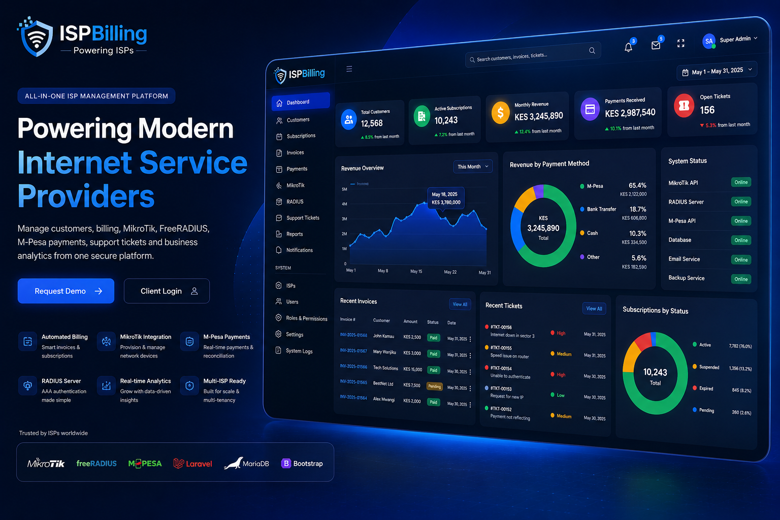 ISP Billing Dashboard
